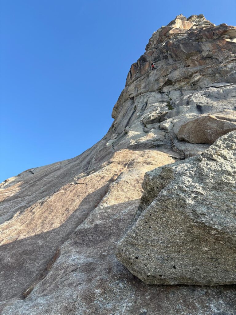 Start der ersten Seillänge