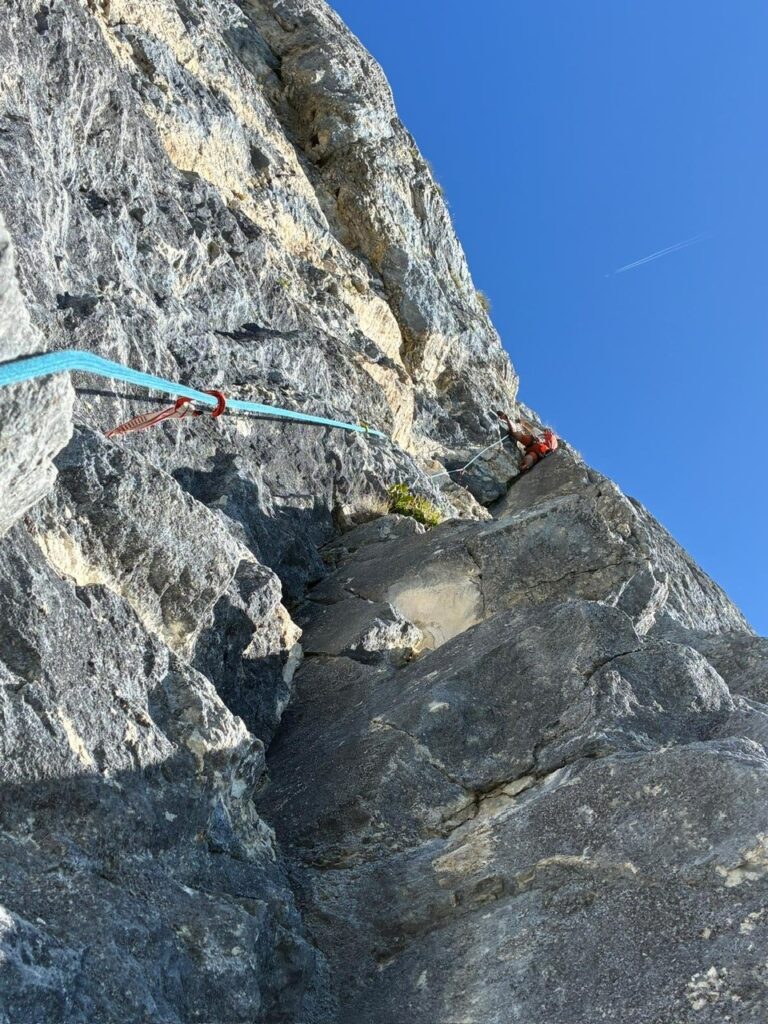 Bereits über der Schlüsselstelle