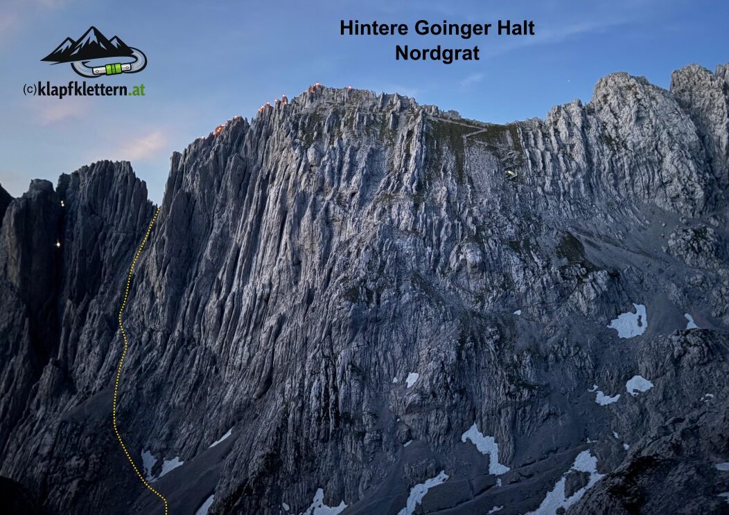 Hintere Goinger Halt Nordgrat Übersichtsbild