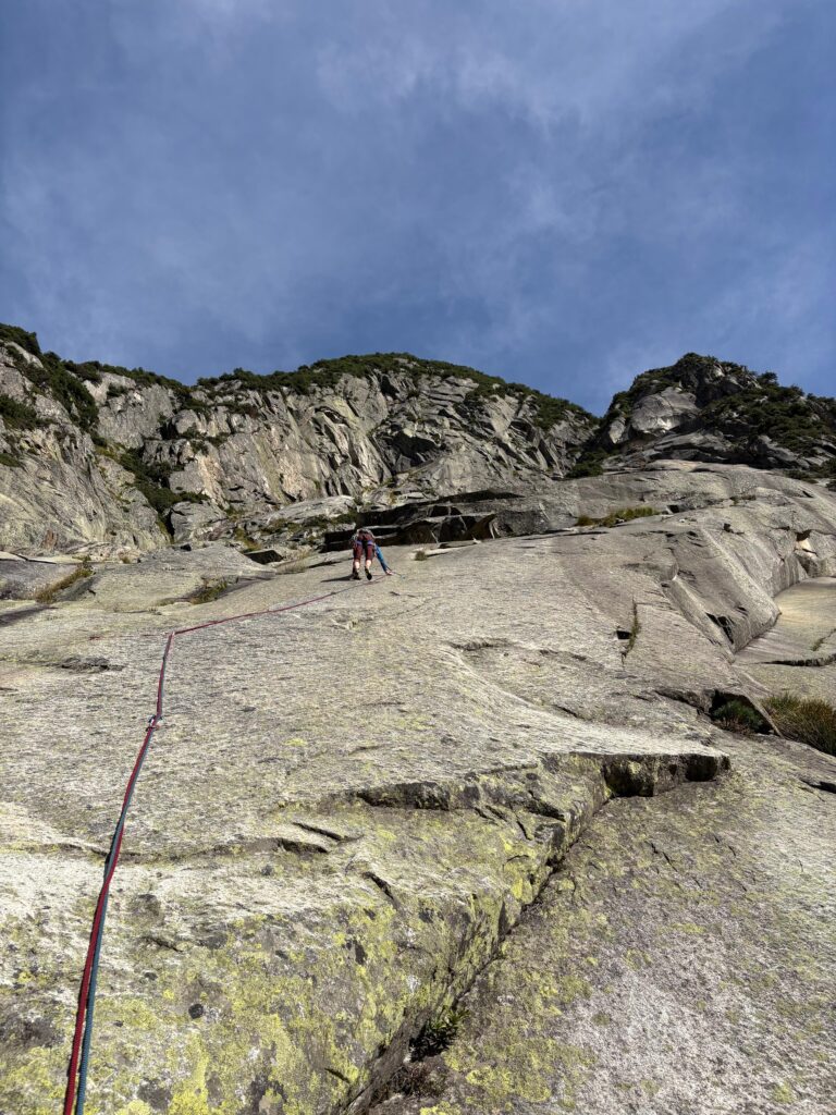 Seillänge 11 im SChiefen Traum
